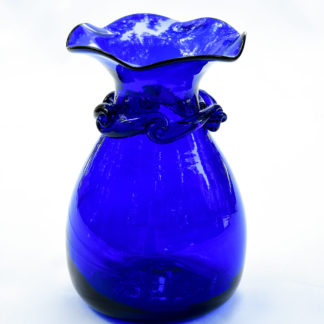 Cobalt Ocean Wave Vase